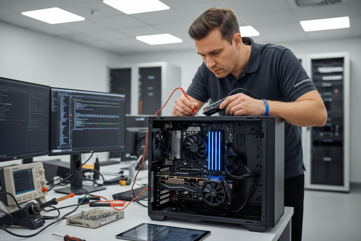 Diagnostic about the Desktop System casing by the IT technician? 