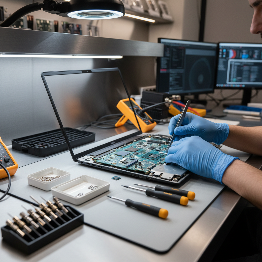 Laptop Maintenance Repair / Image format : Square