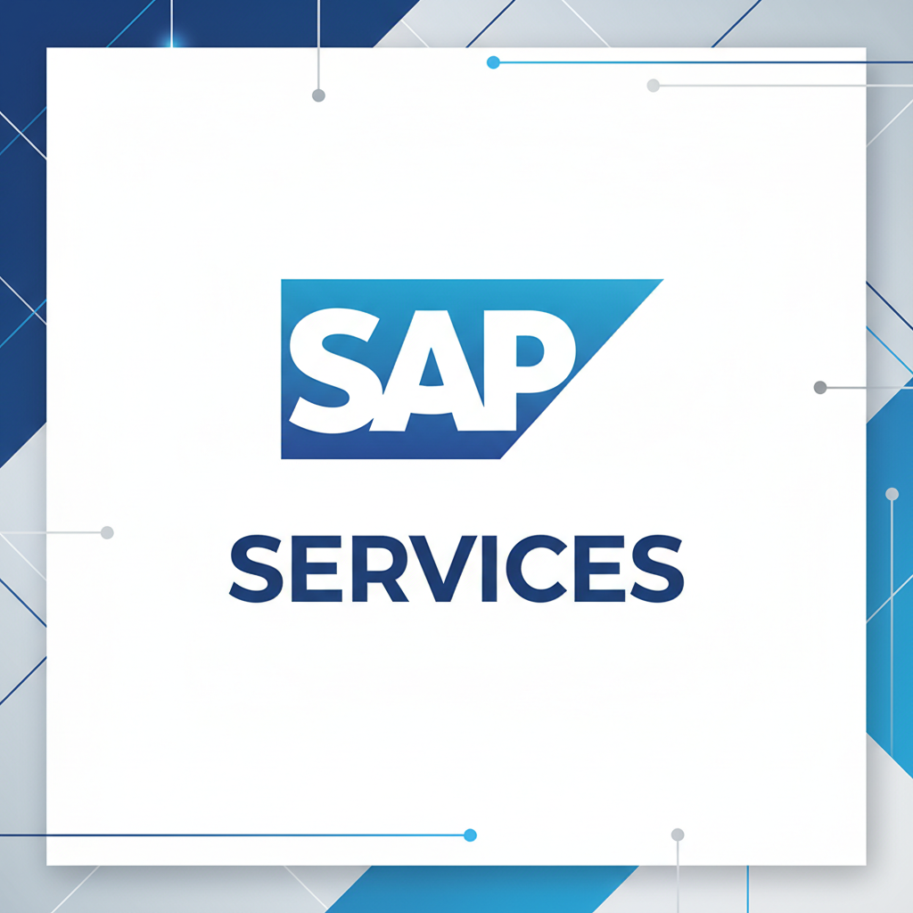 Only showing SAP logo with Services (design only without the humans) and Image is square size. 